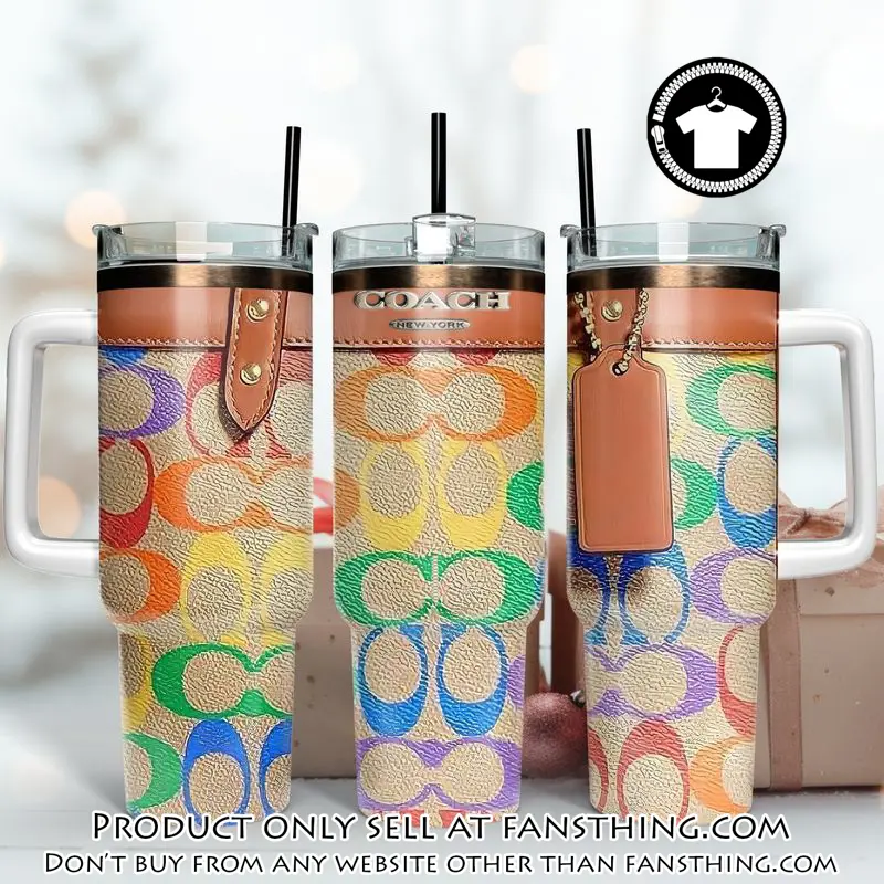 Coach logo 40oz stanley tumbler coach stanley tumbler ktb1074 fst0534467